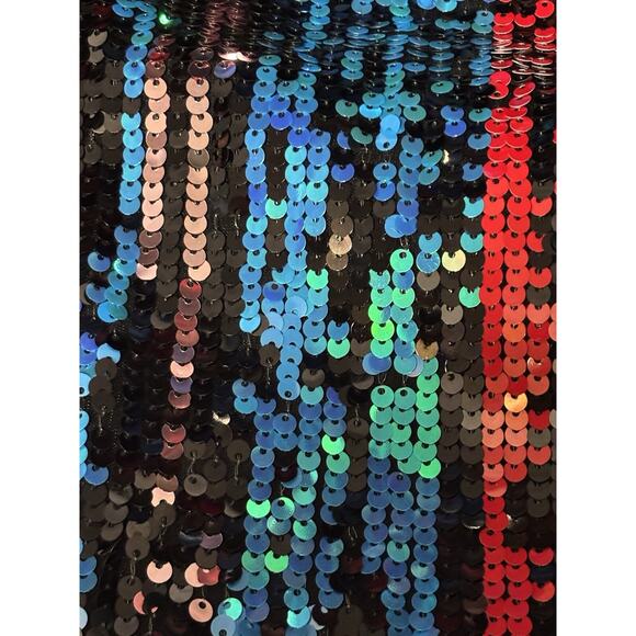 Calvin Klein Mini Dress Tank Shift Sequin Party Color Change Womens Juniors Sz 8 - Picture 13 of 14